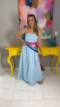 vestido larissa AZUL na internet