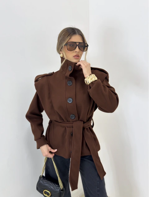 CASACO LORENA MARROM - comprar online