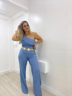 BLUSA BABADO CLARO AZUL CLARO na internet