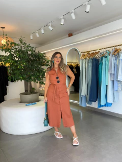 vestido dominique CARAMELO - Deise Marchetti