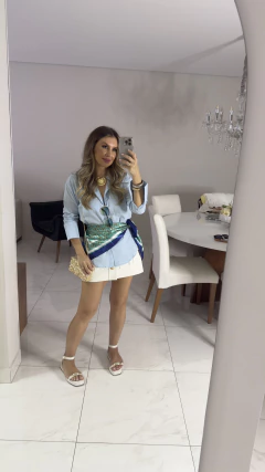 camisa melissa AZUL - comprar online