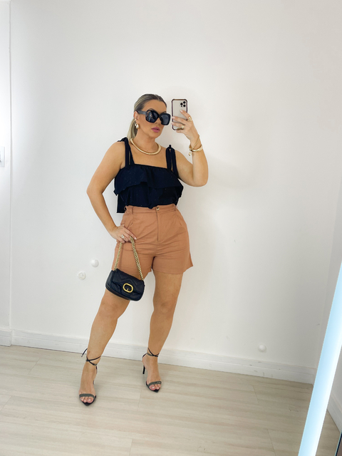 shorts monica CARAMELO