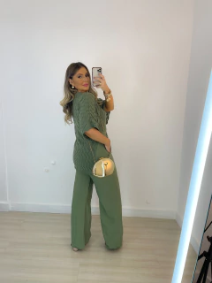 calça magda VERDE MILITAR - Deise Marchetti