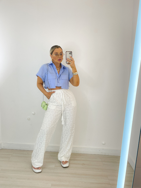 cropped yanka m/c AZUL