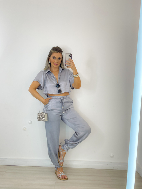 calça mya CINZA