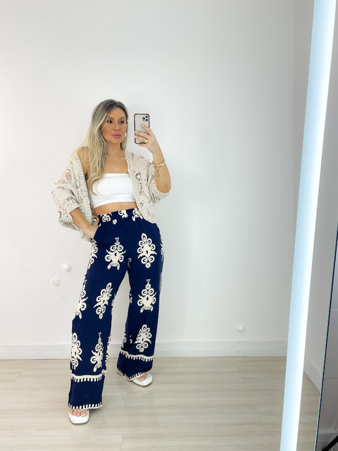 calça cumbuco AZUL MARINHO