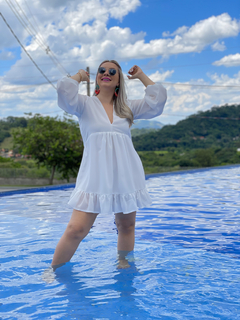 vestido sabrina BRANCO na internet