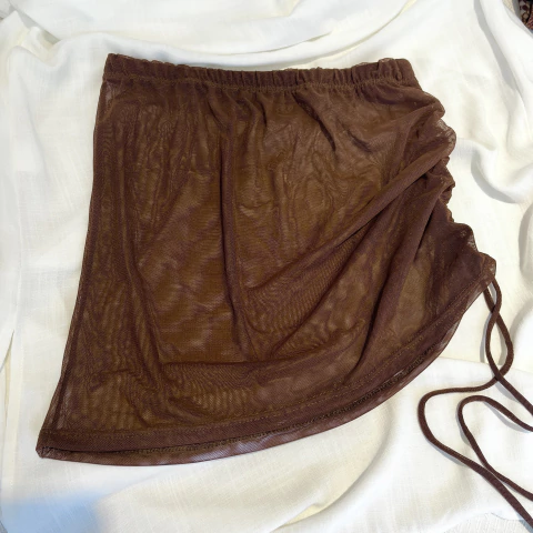 Pollera Safari Chocolate - comprar online