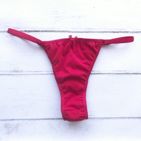 Tanga Basic Algodón Rojo