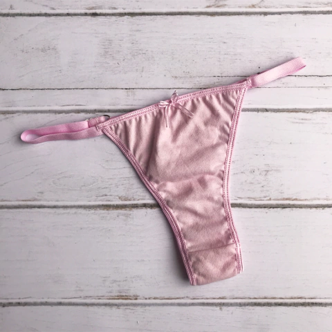 Tanga Basic Algodón Rosa