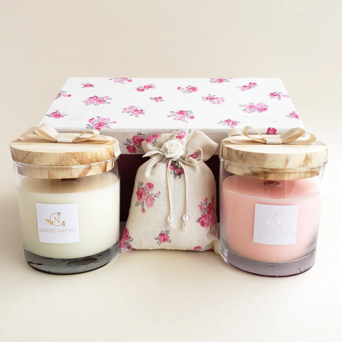 Presente Caixa Rosas Delicadas