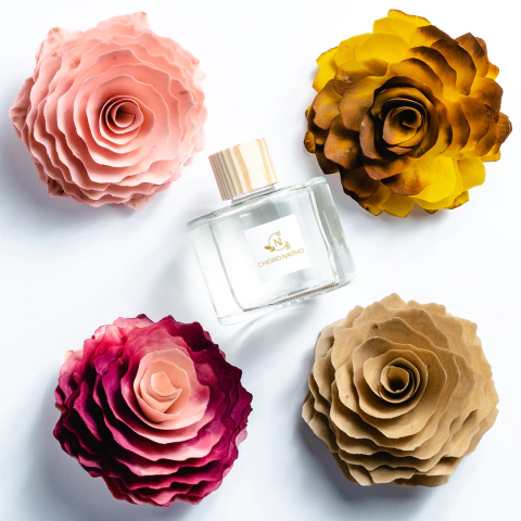 Difusor Baunilha & Caramelo com Rosa de Vime