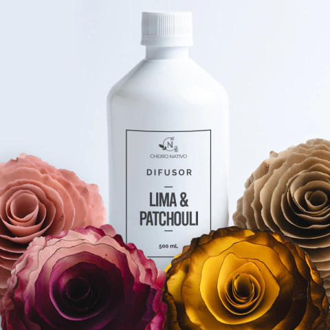 Refil Difusor Lima & Patchouli com Rosa de Vime - 500 ml