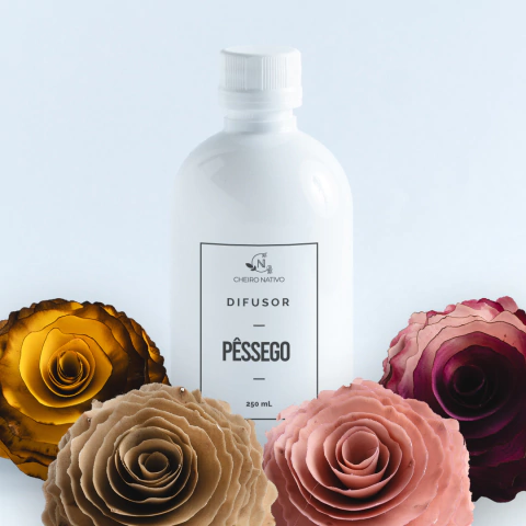 Refil Difusor Pêssego com Rosa de Vime - 250 ml