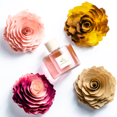 Difusor Rosa & Jasmim com Rosa de Vime