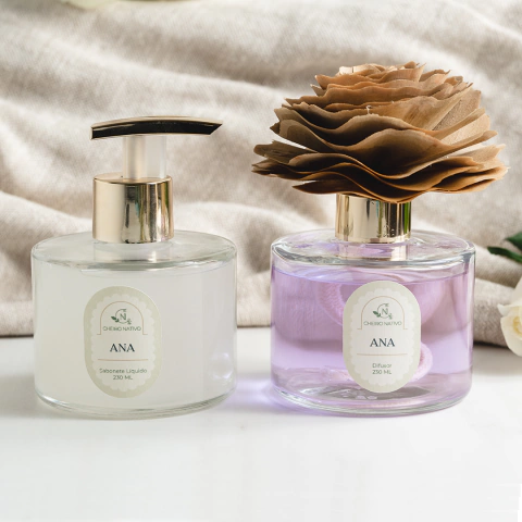 Sabonete Líquido & Difusor com Rosa de Vime