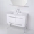 Vanitory Mueble Baño Campi Rondo 90 Blanco C/ Mesada Loza 3 Orificios