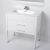 Vanitory Mueble Baño Campi Curve 80 Blanco C/ Mesada Loza 1 Orificio