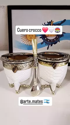 Mate de River con bombilla y caja - comprar online