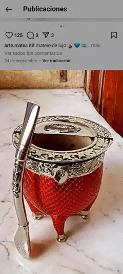 Mate de a River con bombilla y caja on internet