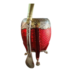 Mate torpedo premium de River Plate c/bombilla - Arte Mates