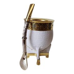 Kit matero con termo Stanley blanco - comprar online