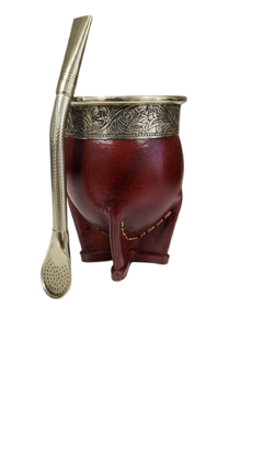 Mate imperial con bombilla de alpaca