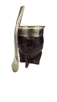 Mate imperial con bombilla de alpaca -