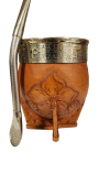 Mate imperial con bombilla de alpaca