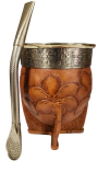Mate imperial con bombilla de alpaca