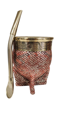 Mate imperial con bombilla de alpaca