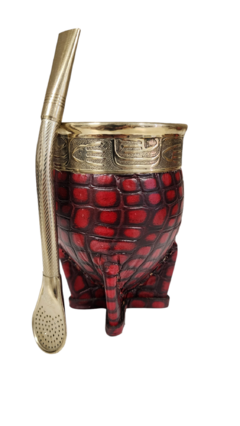 Mate imperial con bomilla de alpaca