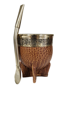 Mate imperial con bomilla de alpaca