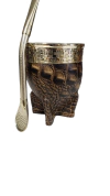 Mate imperial con bombilla de alpaca