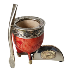 Mate de River Plate Monumental Rojo - comprar online