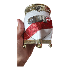 Mate de River Plate (Orfebrería) escudo - Arte Mates