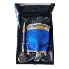 Mate Argentino versión Islas Malvinas color azul - comprar online