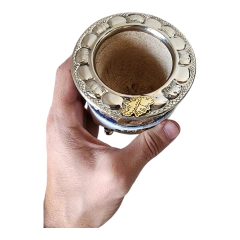 Mate Argentino Orfebrería versión Islas Malvinas azul Crocco on internet