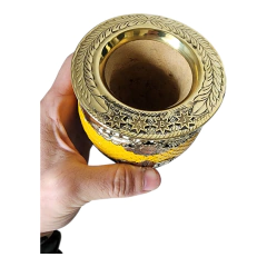 Mate Boca Juniors diseño Orfebrería - Arte Mates