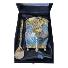 Mate de Orfebreria Versión Malvinas Celeste - buy online