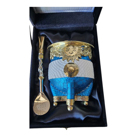 Mate Argentino Orfebrería sol Argentino - comprar online