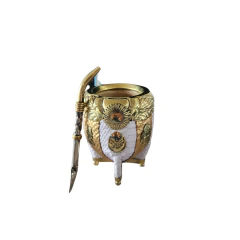 Mate Torpedo Argentino dorado de Orfebrería - comprar online