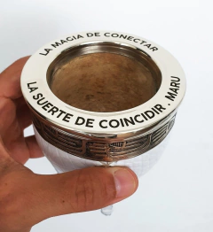 Mate imperial grabado a láser con bombilla - Arte Mates