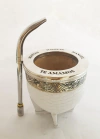 Mate imperial grabado a láser con bombilla
