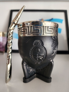 Mate de Argentina con bombilla de alpaca