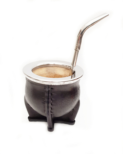 Mate camionero con pico de loro de alpaca