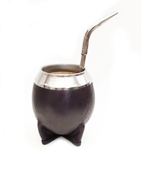 Mate torpedo uruguayo con pico de loro de alpaca
