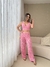 Cropped Malibu tricot rosa com alças - loja online