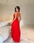 Vestido midi com saia em camadas e decote nas costas | Petra - comprar online
