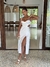 Vestido midi Aimê acetinado com busto em meia taça - loja online